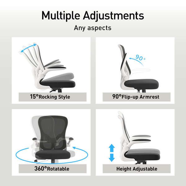Inbox Zero Ergonomic Polyurethane Task Chair & Reviews Wayfair